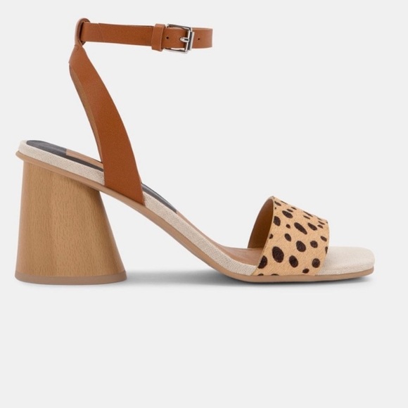 Dolce Vita Hazel Calf Hair Heels in Leopard - Picture 2 of 10